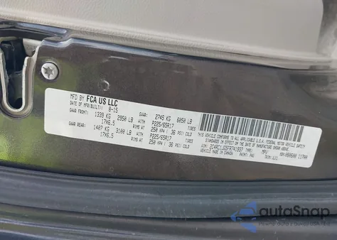 2015 Chrysler Town & Country Limited from USA, damaged, VIN 2C4RC1JG5FR741937